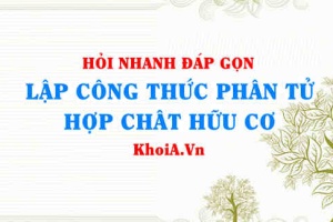 Lập công thức phân tử hợp chất hữu cơ lớp 11 (xác định CTPT) - Hỏi đáp môn Hoá